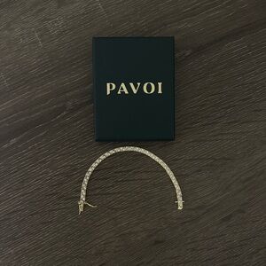 New PAVOI Gold Tennis Bracelet